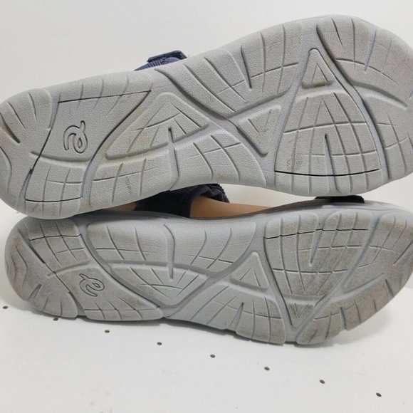𝅺EASY Spirit Selocke Womens Size 8M Dark Blue Adjustable Strappy Nylon Sandals - Picture 4 of 10